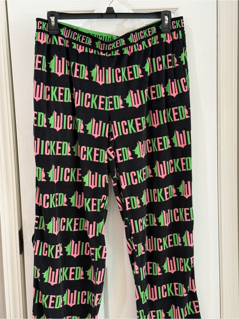 Wicked Graphic Black Pajama Pants - Pink & Green 16-18 / XL